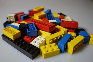 Pile of different colored Legos