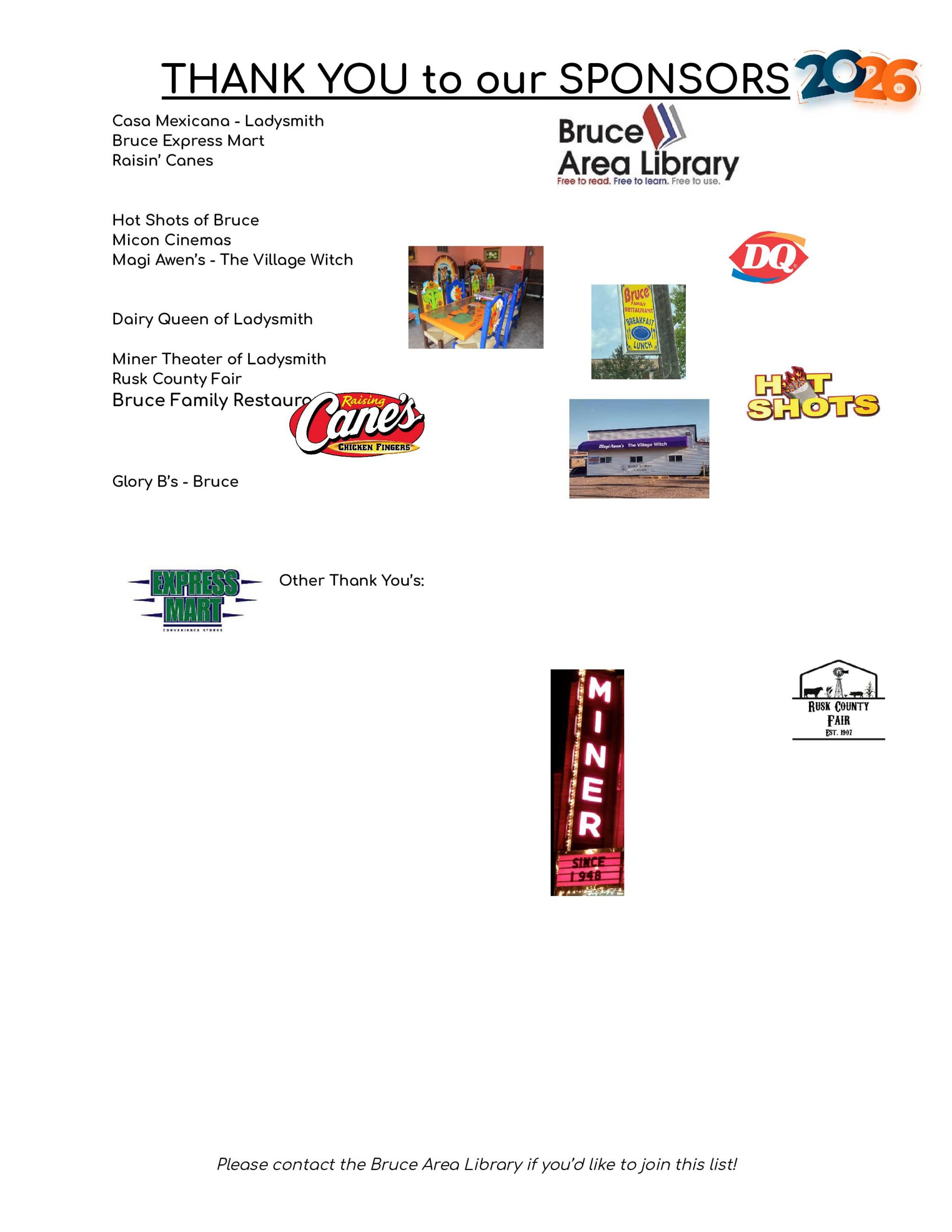 2nd list of sponsors with their logos